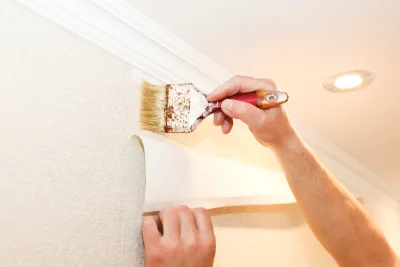 Pose de papier peint à Égliseneuve-des-Liards — revêtements muraux et toiles de verre